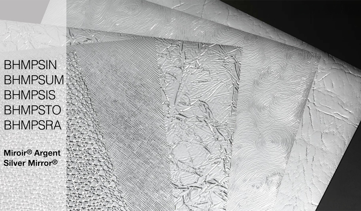 Échantillons Barrisol Les Motifs Miroir - coloris Argent