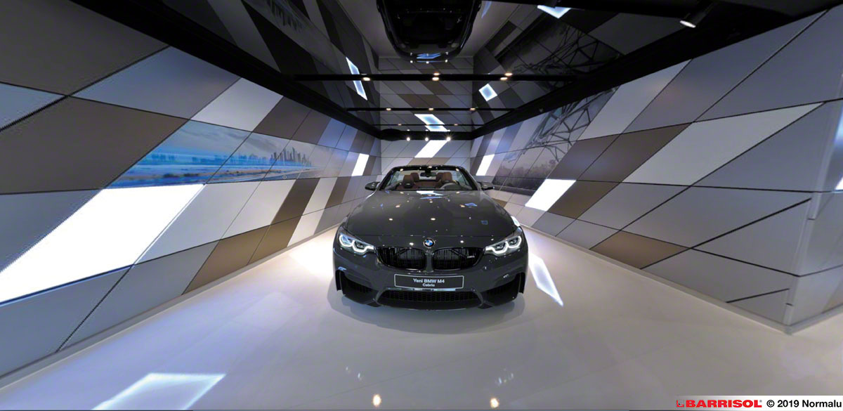 BMW Studio with Barrisol Mirror Black